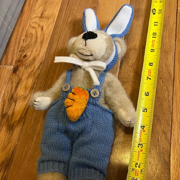 Super Adorable Vintage Teddy Bear in A Bunny Outfit by HugFun Intl Inc - Picture 6 of 9